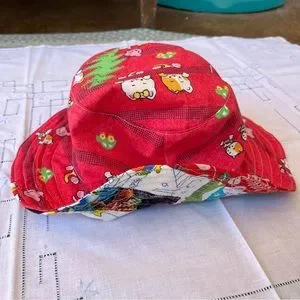 Patchwork bucket hat kitty bolt stealie syf grateful phish donuts ⭕️♻️?⚡️ Phish Donut Print Hemp and Cotton Hat main image 4
